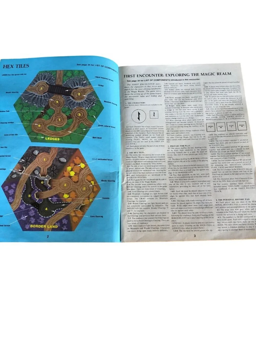 Magic Realm Avalon Hill Board Game Vintage 1979 RPG Strategy Fantasy Adventure